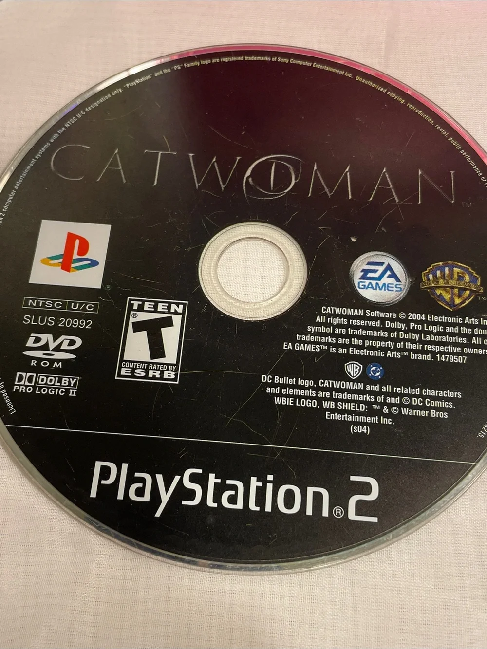 Catwoman Sony PlayStation 2 Disk Only 2004 PS2 Tested And Works